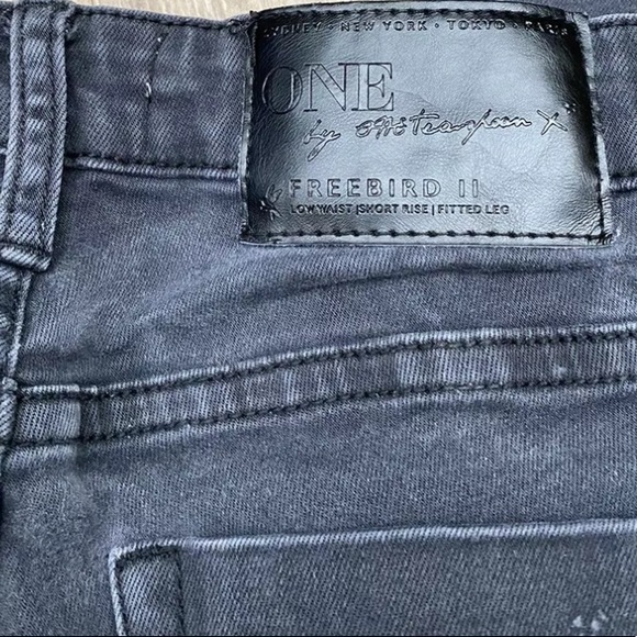One Teaspoon Black Freebird II Distressed Dark Fantasy Step Hem 26 - Picture 6 of 6